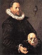 Frans Hals Portrait of a Man Holding a Skull WGA oil painting on canvas